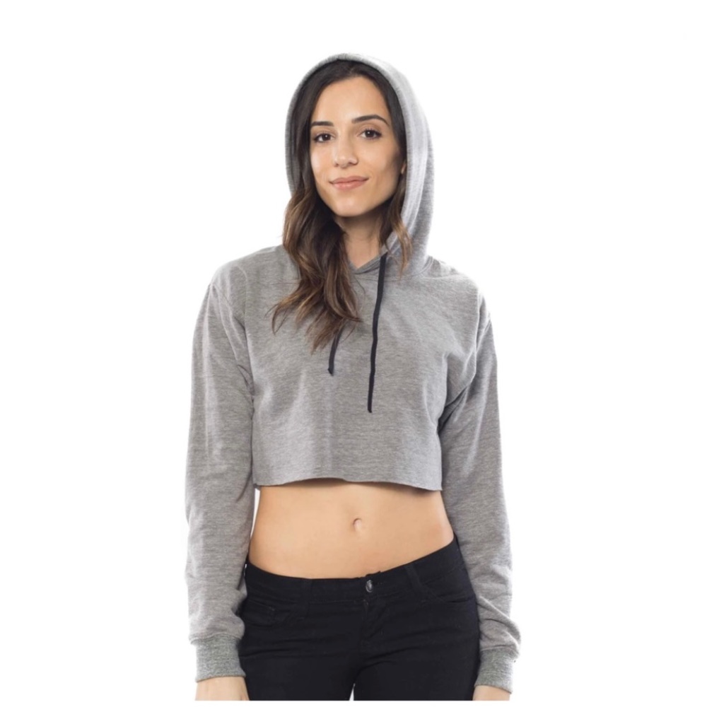 OTL Cropped Fleece Pink Hoodie